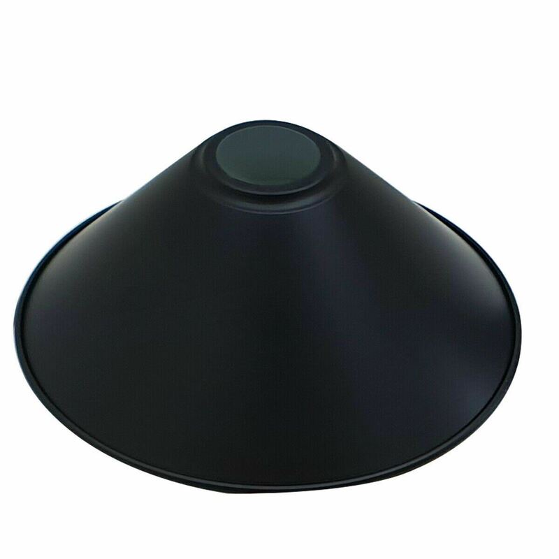 Ledson Metal Cone Light Shade - 22cm X 10cm Easy Fit Pendant Lampshade