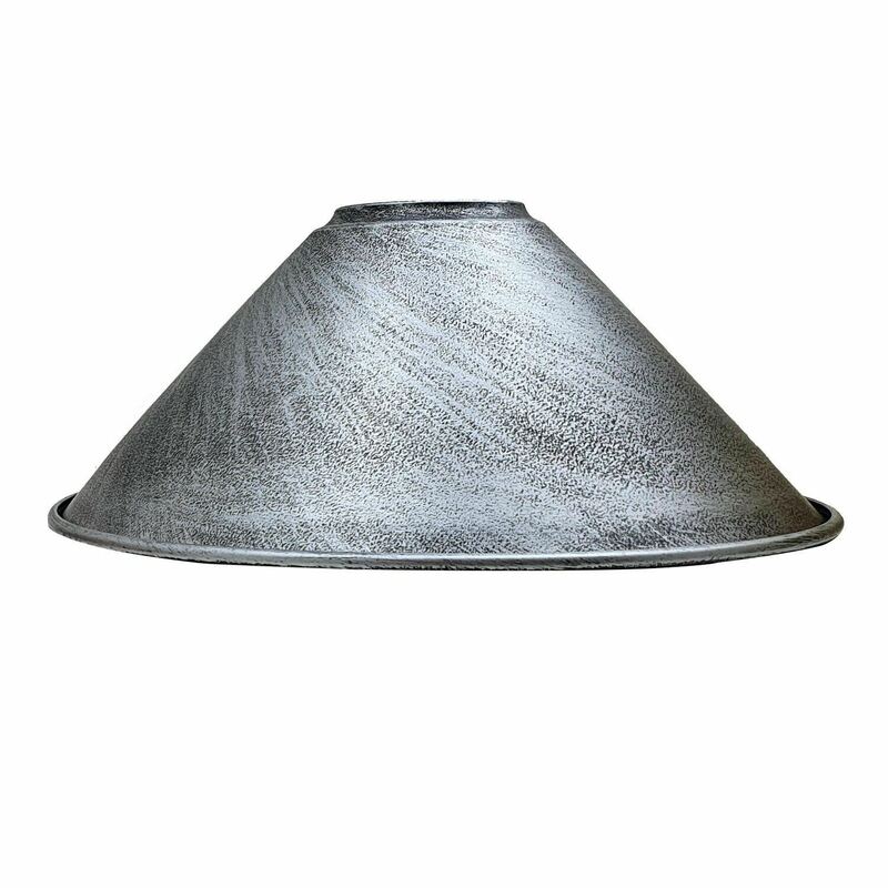 Ledson Metal Cone Light Shade 22cm X 10cm - Easy Fit Ceiling Pendant Wall Lampshade