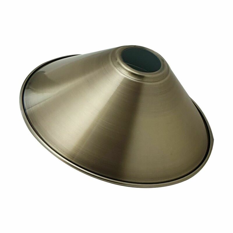 Ledsone Metal Cone Lampshade - 22cm H X 10cm D Easy Fit Ceiling Pendant