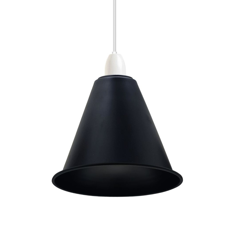 Ledson 18cm Metal Pendant Light Shade - Large Easy Fit Lampshade