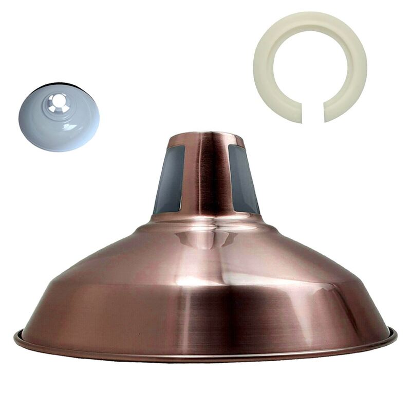 Metal Retro Barn Ceiling Pendant Lampshade - Various Colours