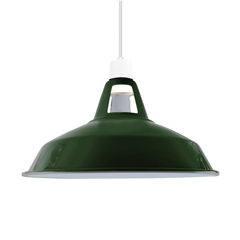 Metal Retro Barn Light Shades - Industrial Ceiling Pendant Lampshade, Various Colours