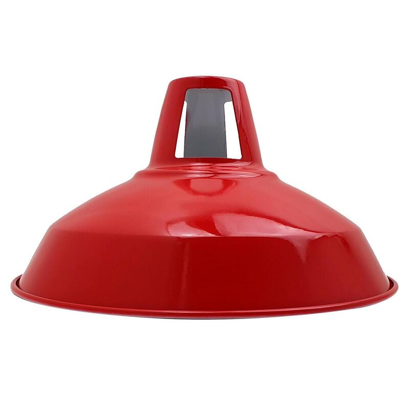 Metal Barn Pendant Lampshades Industrial Retro Modern Ceiling Light Fixtures Various Colours