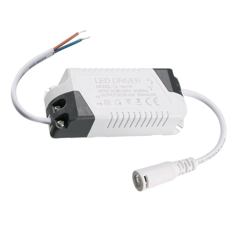 Constant Current 300ma Power Supply For Led Ceiling Lights - Dc Connector