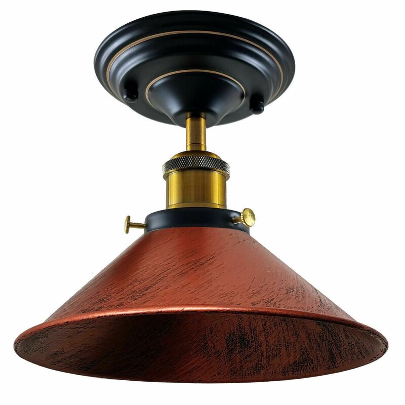 Ledsone Metal Cone Ceiling Light - Vintage Industrial Lighting