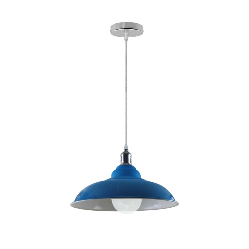 Ledsone Vintage Industrial Pendant Ceiling Shade Flush Mount Lighting - Uk Compliant