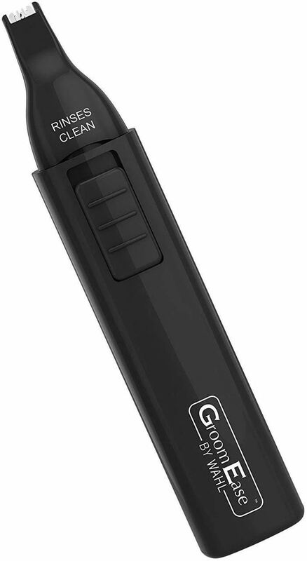 GroomEase by Wahl Ear and Nose Trimmer, Personal Trimmer, Trimmers for Men and Women, Nose Ear and Eyebrow Trimming, Rinse Clean Blade, Easy to Use, Cordless