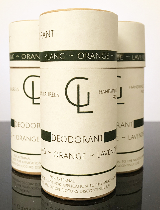 Green Laurels Natural Deodorant Trio - Ylang, Lavender, Sandalwood Scent, 3 X 40ml Tubes