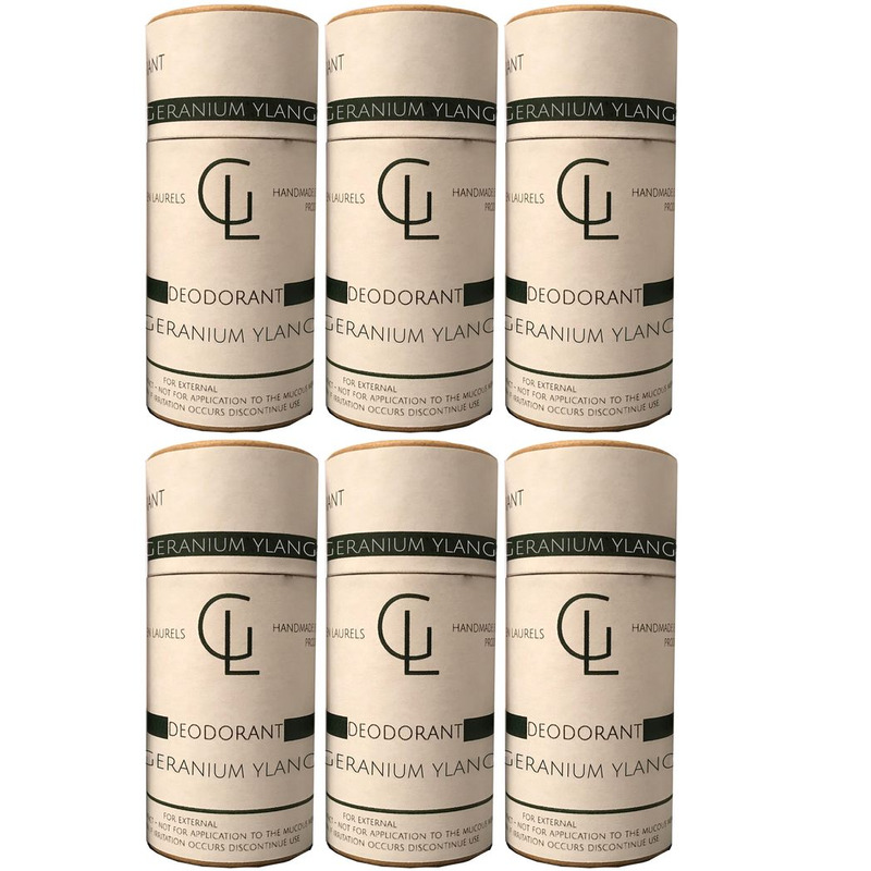 Green Laurels Natural Deodorant Geranium & Ylang Ylang 40ml X6 Tubes