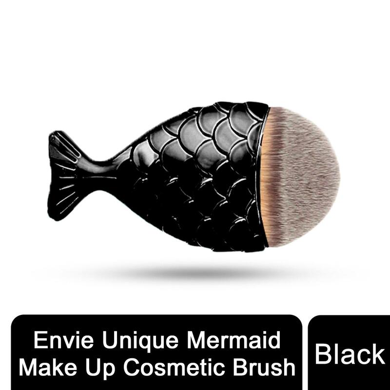 Envie Mermaid Tail Cosmetic Makeup Brush - Black