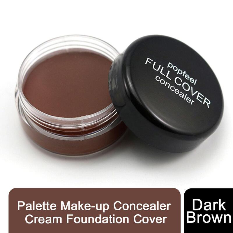 Popfeel Concealer Cream Foundation - For Face, Dark Brown