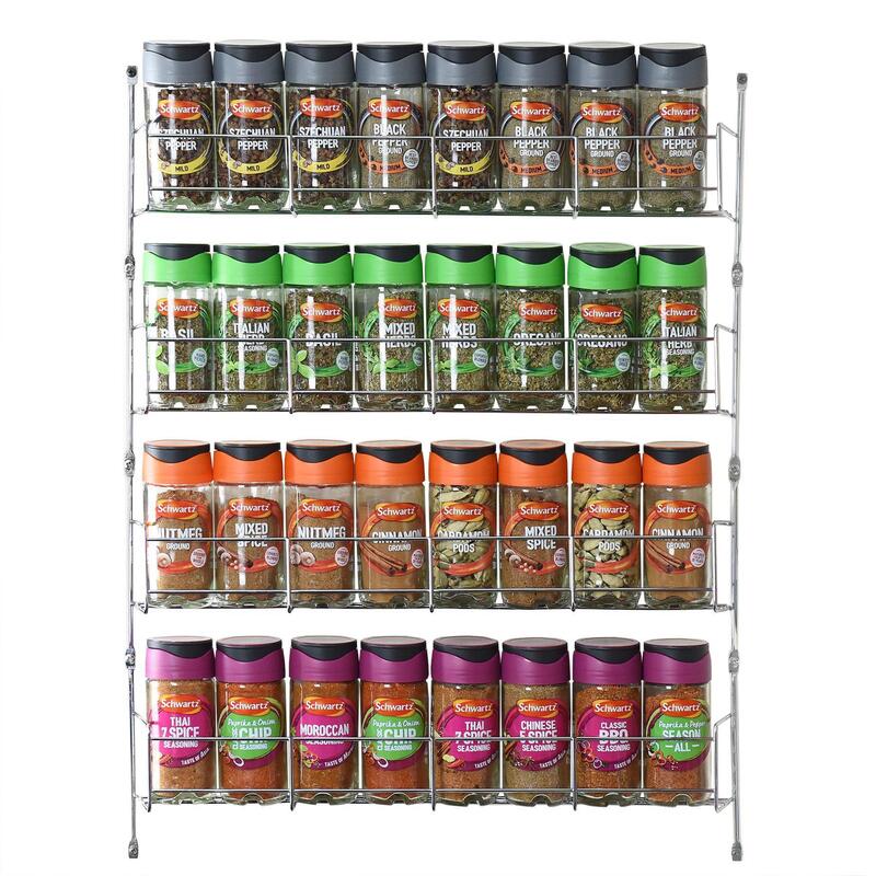 Vinsani 4-tier Herb And Spice Rack - Kitchen Countertop Storage