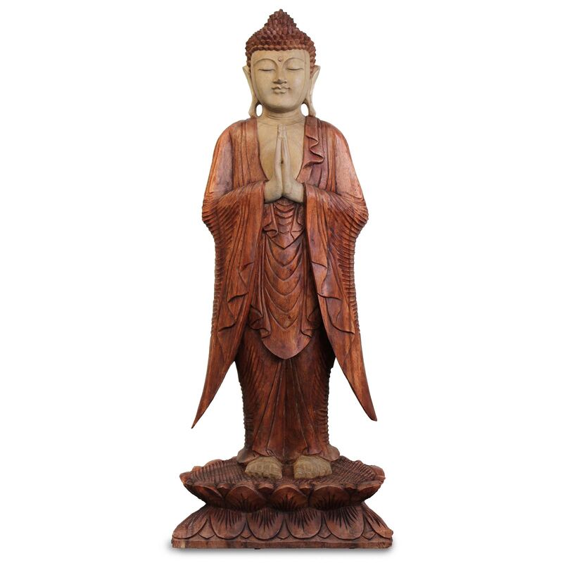 Standing Buddha Statue - 1m Height Indoor Outdoor Serene Calm