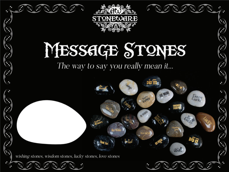 Decorative Message Stones With Uplifting Sayings - Natural Stone, Versatile For Home & Garden