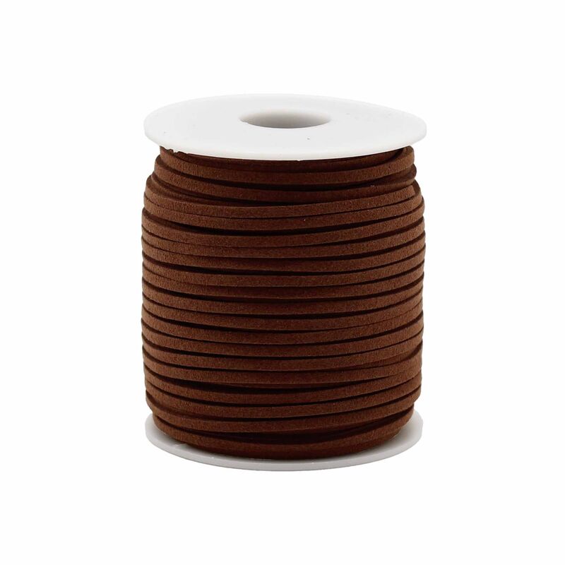 Faux Suede Cord 2.5mm X 45m - Dark Brown Craft Jewellery Making Rope