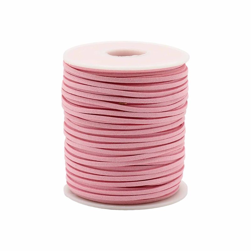 Faux Suede Cord 2.5mm X 45m - Pink Jewellery Making Crafting Roll
