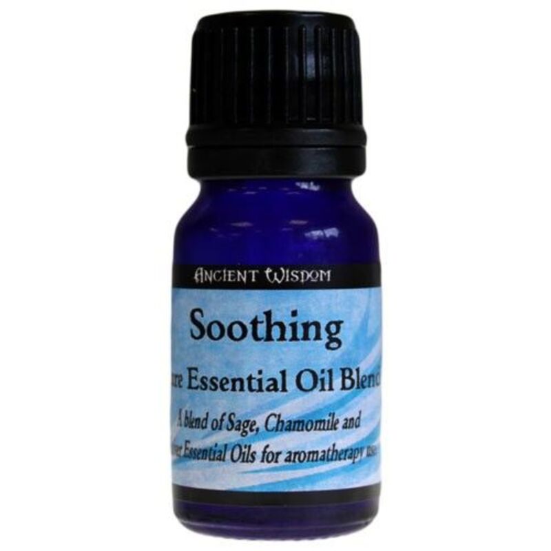 Soothing Essential Oil Blend For Stress Relief - Roman Chamomile, Sage, Vetiver - 10ml