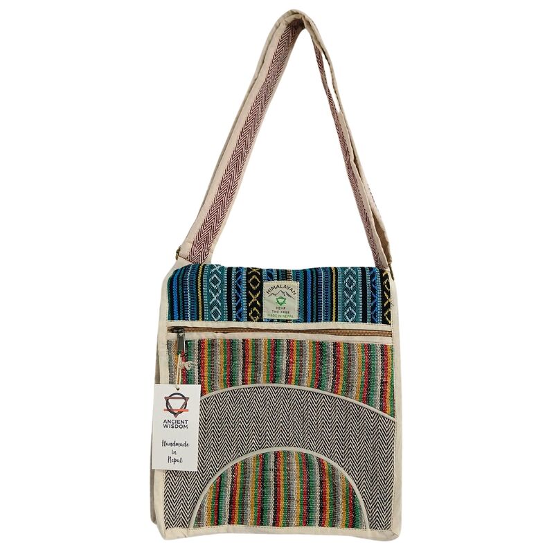 Hemp Laptop Messenger Bag - Eco-friendly, Padded Compartment, Uk Professional - Curves