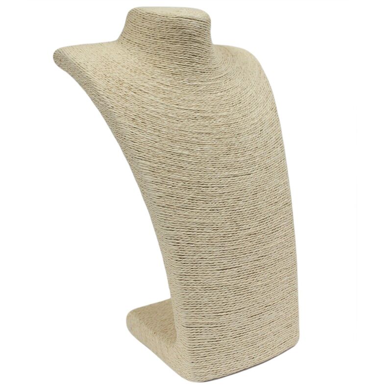 Large Necklace Display Stand - 35cm X 23cm X 13cm - Cream