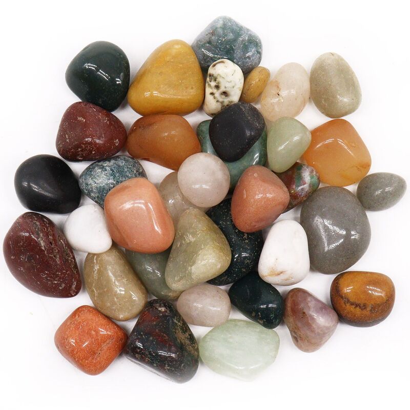 Mixed Gemstone Chips 1kg - Natural, Colourful Craft & Aquarium Gravel