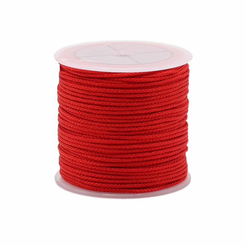 2mm X 25m Red Craft String - Durable Cord For Gift Wrapping, Jewellery & Decor