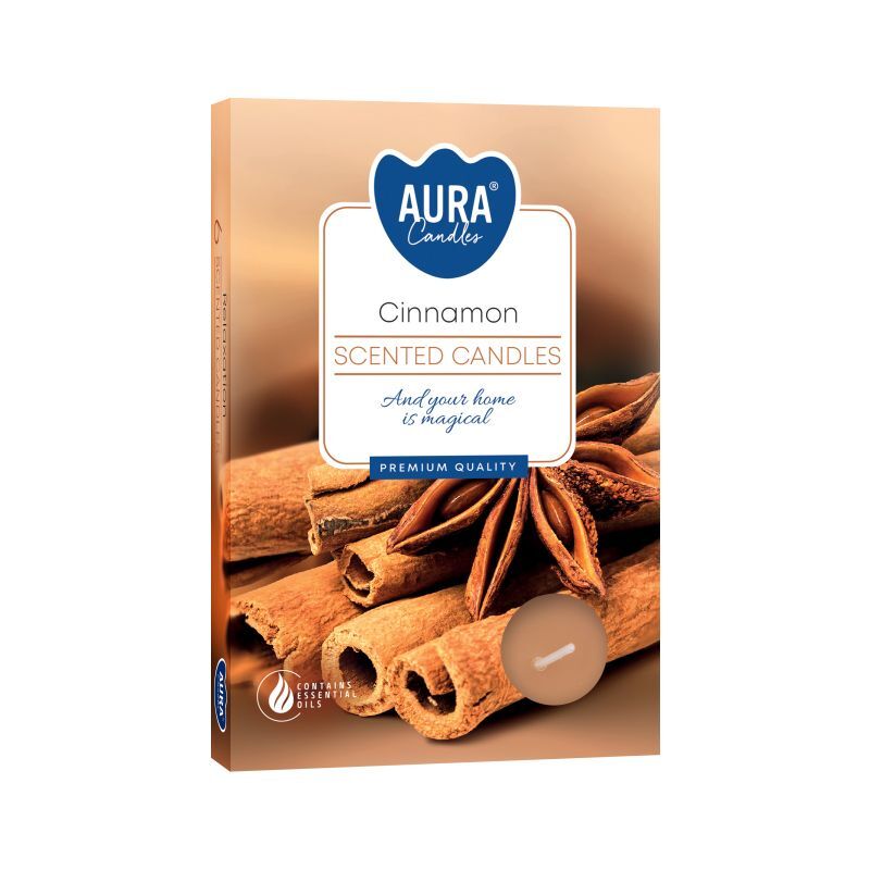 Cinnamon Scented Tealights - Set Of Six