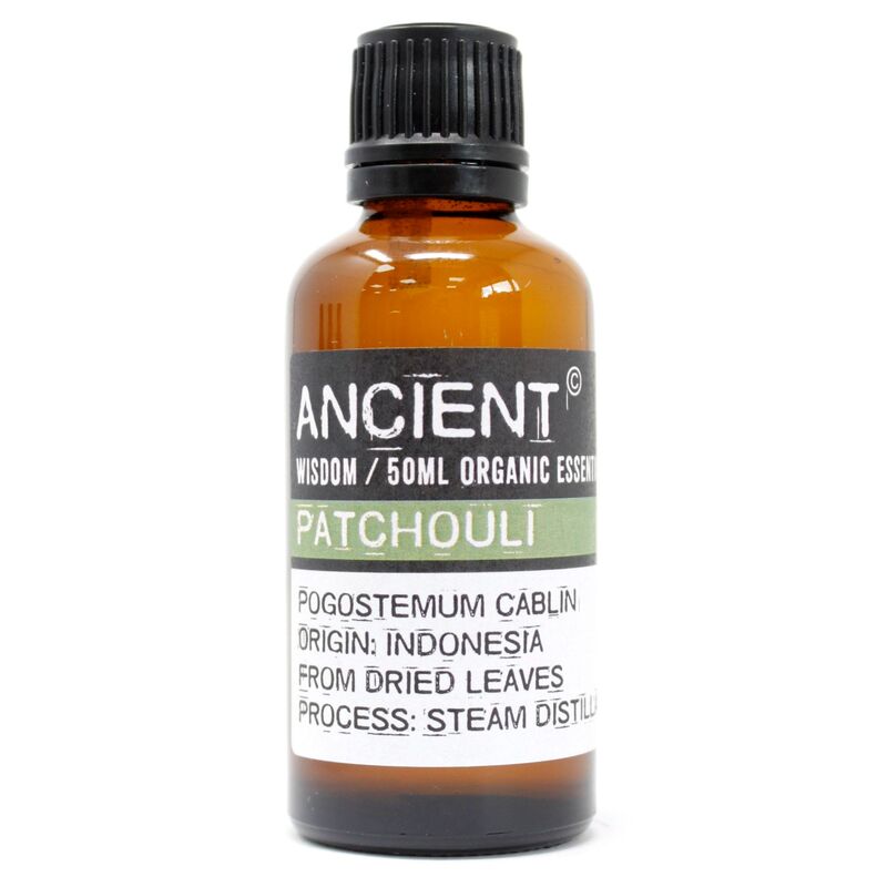 Patchouli Organic Essential Oil 50ml - Grounding, Musky-sweet Aroma For Skincare & Home