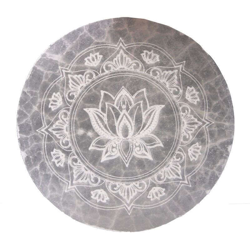 Lotus Mandala Charging Plate 10cm - Crystal Jewellery Key Organiser