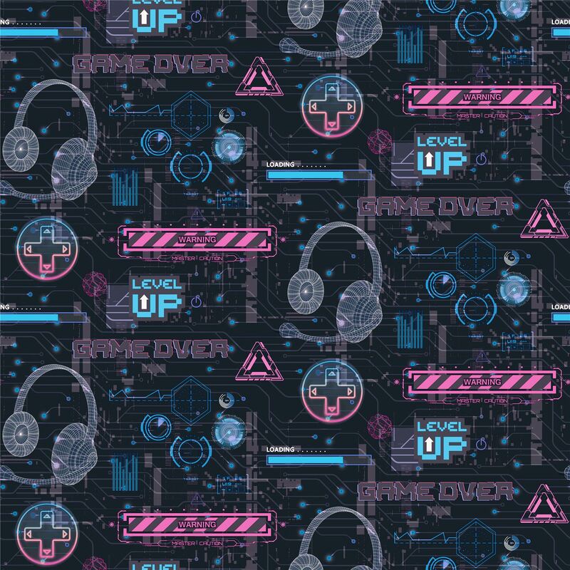 Arthouse Gamer Pink Wallpaper